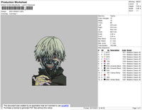 Kan Kaneki Embroidery
