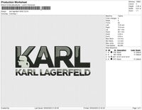 Karl Lagerfeld head