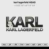 Karl Lagerfeld head