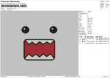 Kawaii Face Embroidery File 6 sizes