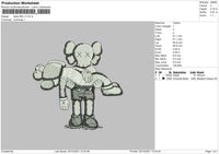 Kaws BW V1 Embroidery
