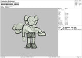 Kaws BW V1 Embroidery