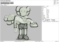 Kaws BW V1 Embroidery