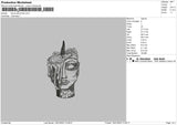 Kendi C Embroidery File 6 sizes
