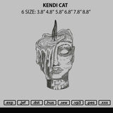 Kendi C Embroidery File 6 sizes