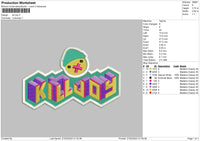 Kill Joy Embroidery File 6 sizes