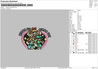 Kinda Fit Embroidery File 6 sizes