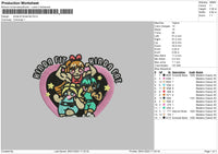 Kinda Fit Embroidery File 6 sizes