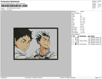 Kotaro Bokuto Embroidery