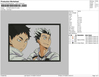 Kotaro Bokuto Embroidery