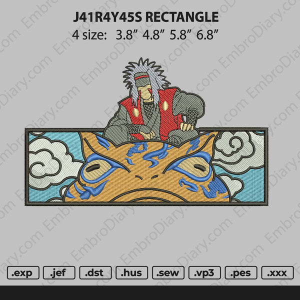Jiraiya Rectangle Embroidery