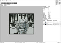Kurapika Icons Embroidery
