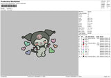 Kurolove Embroidery File 6 sizes