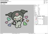 Kurolove Embroidery File 6 sizes