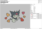 Kurolove Embroidery File 6 sizes