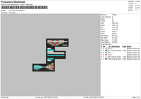 Lane F Embroidery File 6 sizes