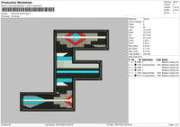 Lane F Embroidery File 6 sizes