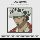 Law Square Embroidery