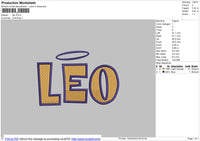 Leo Embroidery