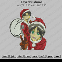 Levi Christmas Embroidery