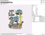 Life Is Lively Embroidery