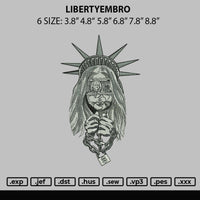 Libertyembro Embroidery File 6 sizes