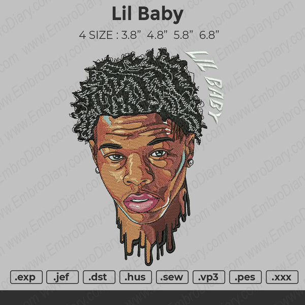 Lil baby 02 Embroidery