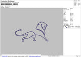 Lion line Embroidery