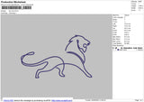 Lion line Embroidery