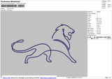 Lion line Embroidery