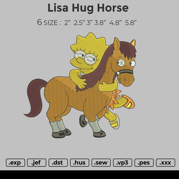 Lisa Hug Horse Embroidery