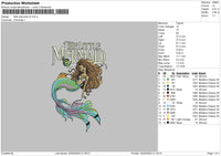 Mermaid V2 Embroidery File 6 sizes