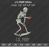 Lil Peep Skull Embroidery