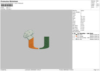 Logo U Embroidery