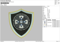 Logo Sps Embroidery File 6 sizes