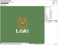 Loki Embroidery