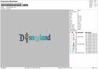 Lord Disneyland Embroidery
