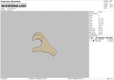 Love Hand Phineas Embroidery File 6 sizes
