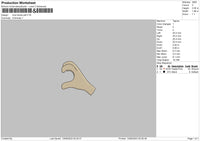 Love Hand Phineas Embroidery File 6 sizes