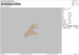 Love Hand Flynn Embroidery File 6 sizes