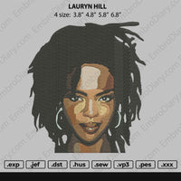 Lauryn Hill Embroidery