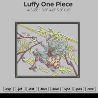 Luffy One Piece Embroidery