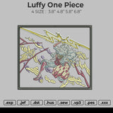 Luffy One Piece Embroidery
