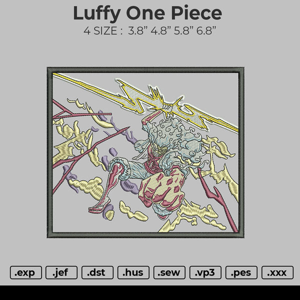 Luffy One Piece Embroidery
