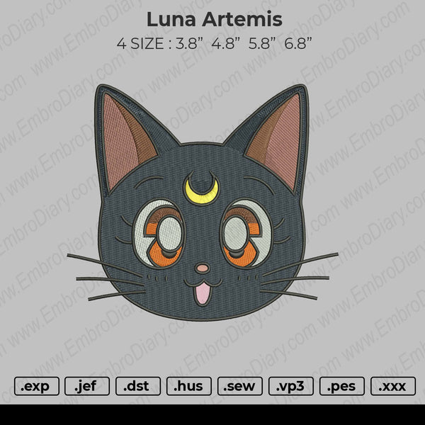 Luna Artemis Embroidery