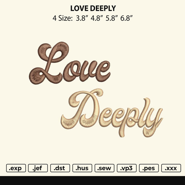 Love Deeply Text