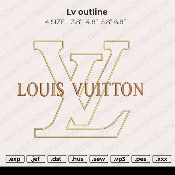 Lv Outline  Embroidery