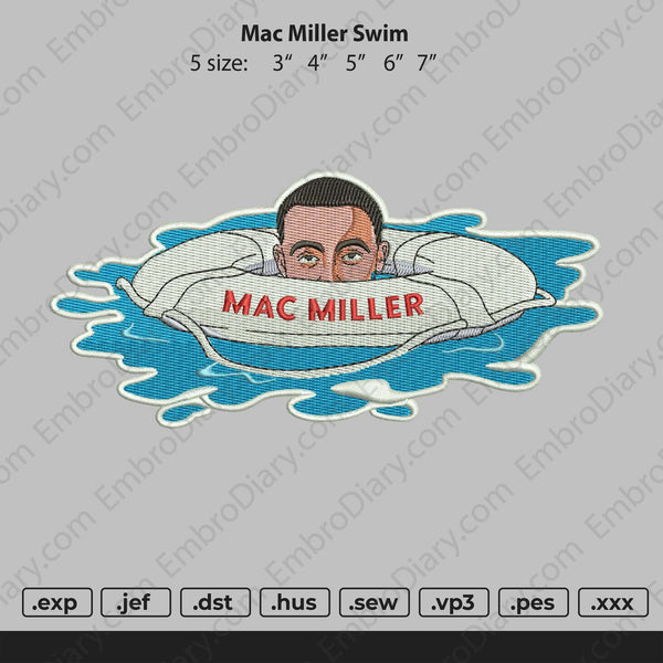Mac Miller Swim Embroidery