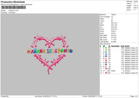 Manana S V6 Embroidery File 6 sizes