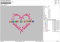 Manana S V6 Embroidery File 6 sizes